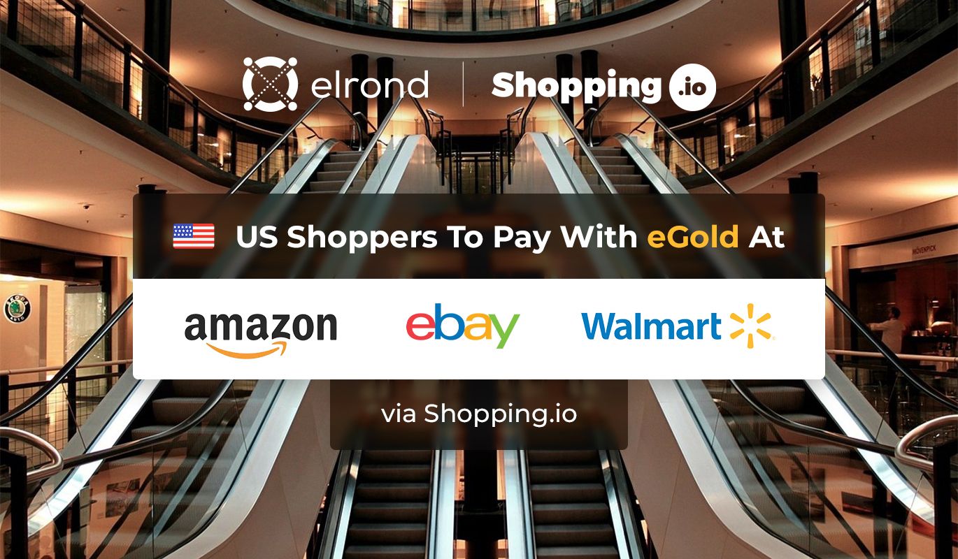 Теперь можно расплачиваться eGold на Amazon, Walmart и eBay через Shopping.io